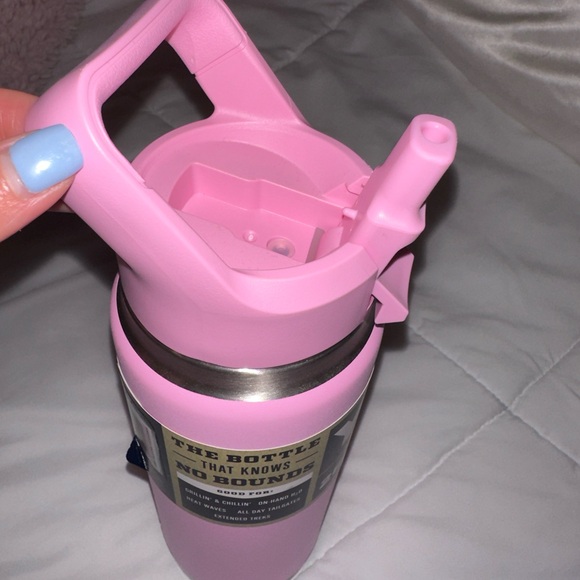 YETI Pink Rambler with Straw Lid - Picture 2 of 5